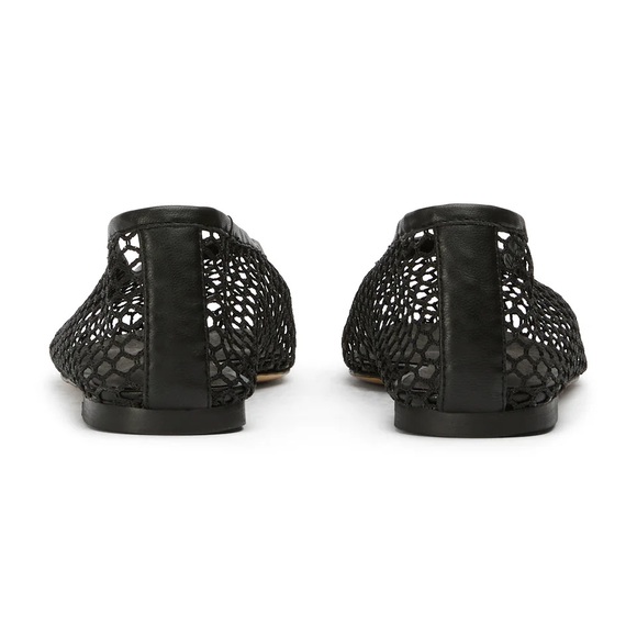 Tony Bianca Black Mesh Ballet flats NIB - Picture 3 of 7